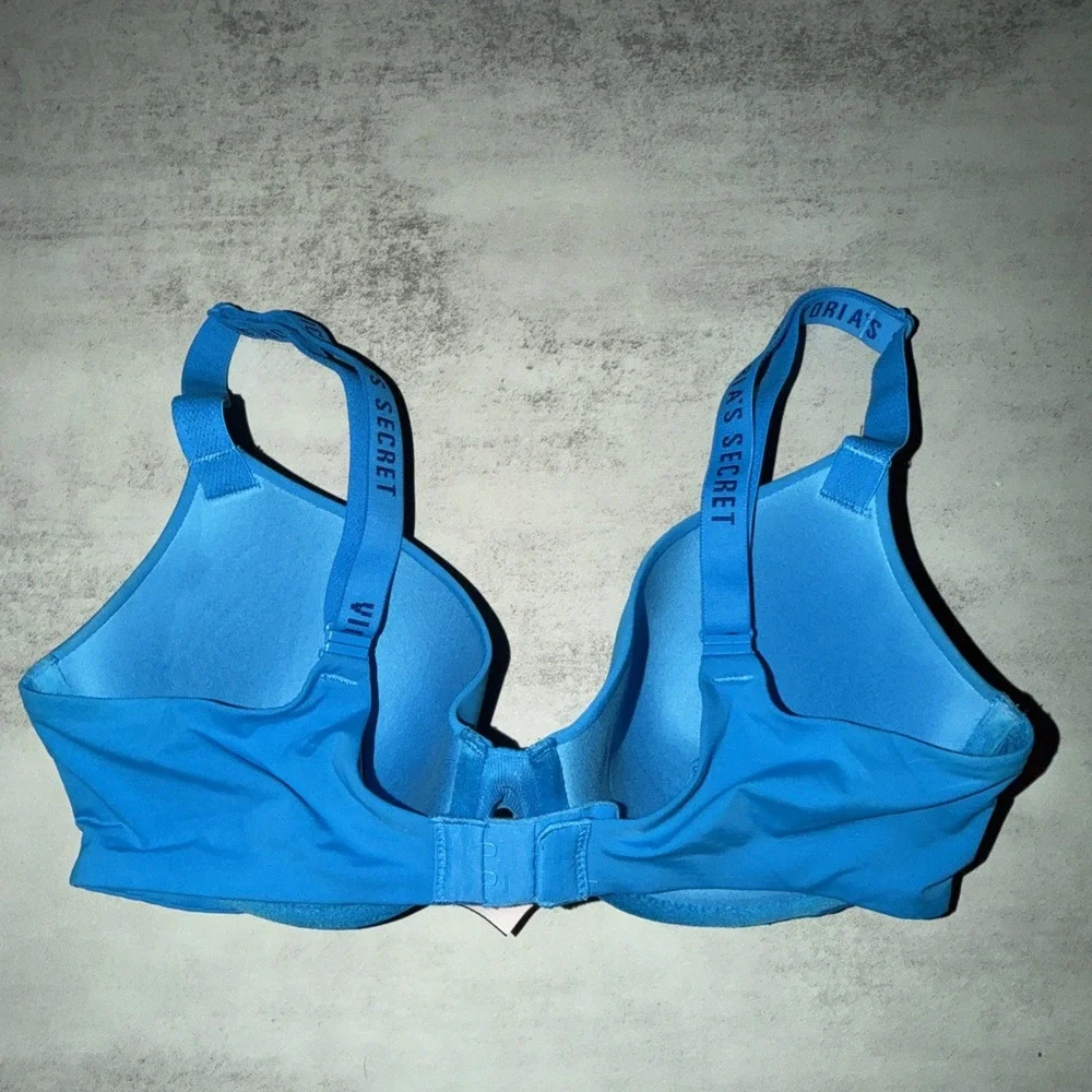 Victoria's Secret Blue‎ T-Shirt Lightly Lined Demi Bra Size 32D